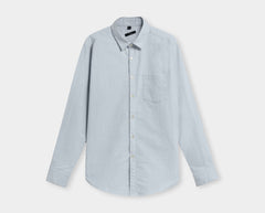 Cotton Oxford Shirt - Lake Blue