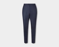 Flat Front Wool Hopsack Trousers