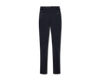 Navy Flat Front Cotton Chinos