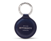 Ettinger Round Key Fob in Marine Blue