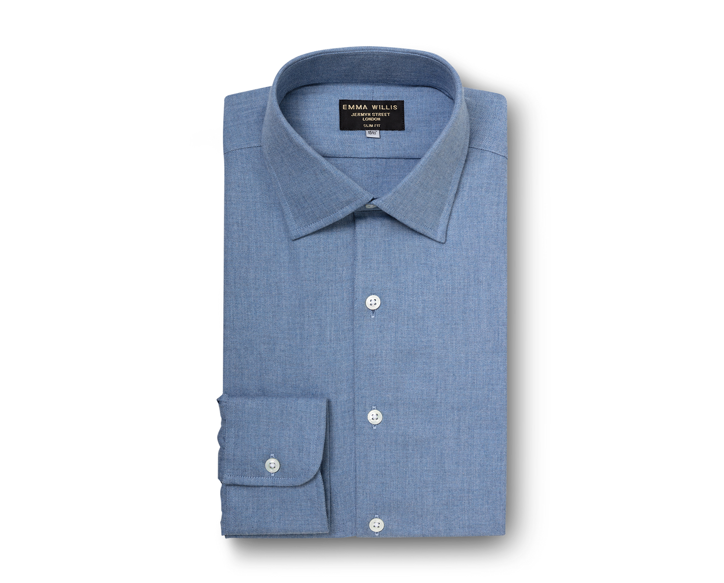 Brushed Cotton Shirt - Denim