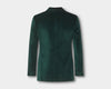 Green Peak Lapel Single Breasted Velvet Evening Jacket