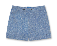 Short de bain - Reflets Enzo Bleu