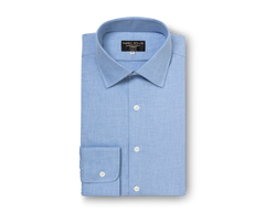 Brushed Cotton Shirt - Sky Blue