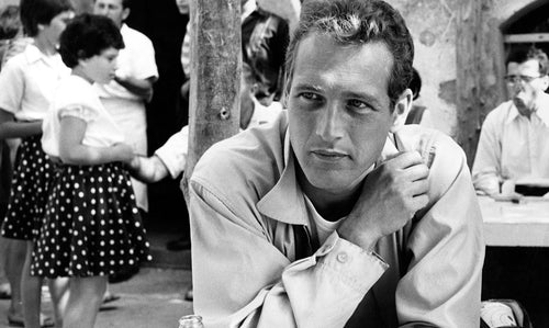Paul Newman demonstrates the timeless power of a blue shirt