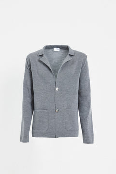 Grey Herringbone Chore Jacket