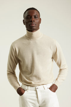 Oatmeal Merino Rollneck