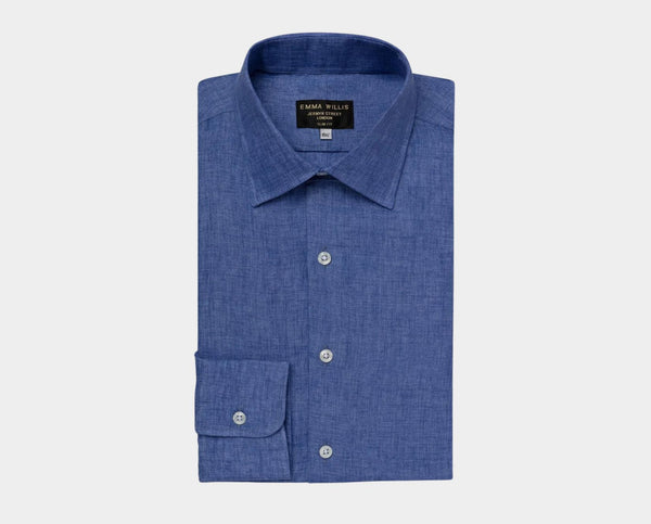 Men's Linen Shirt - Dream Blue | Emma Willis – Gentlemans Journal Shop