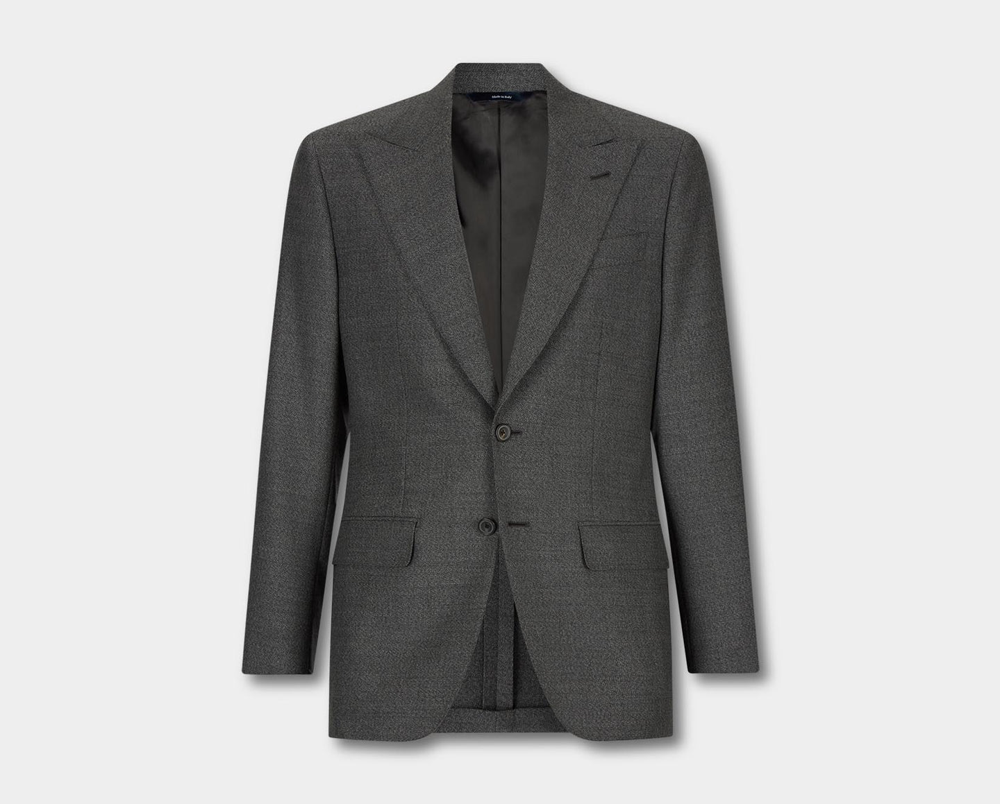 Wool Single Breasted Wide Peak Lapel Suit