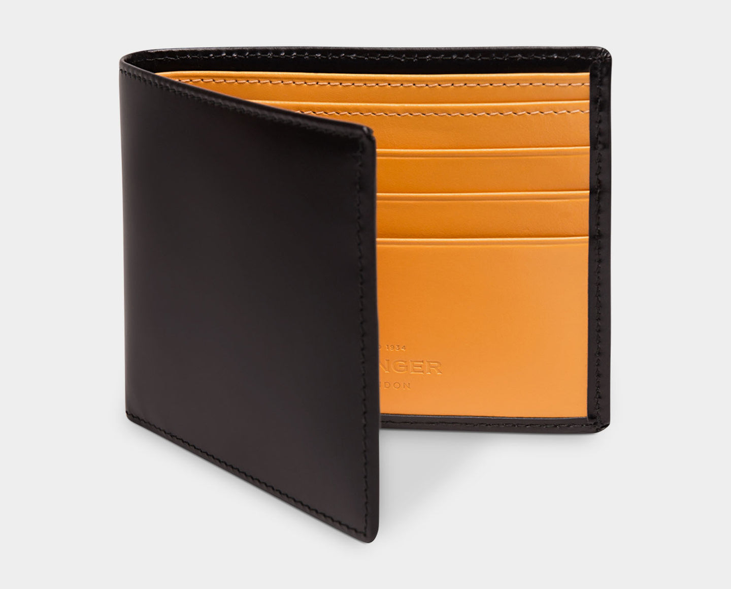 Sterling Billfold Wallet with 6 C/C - Black/Orange