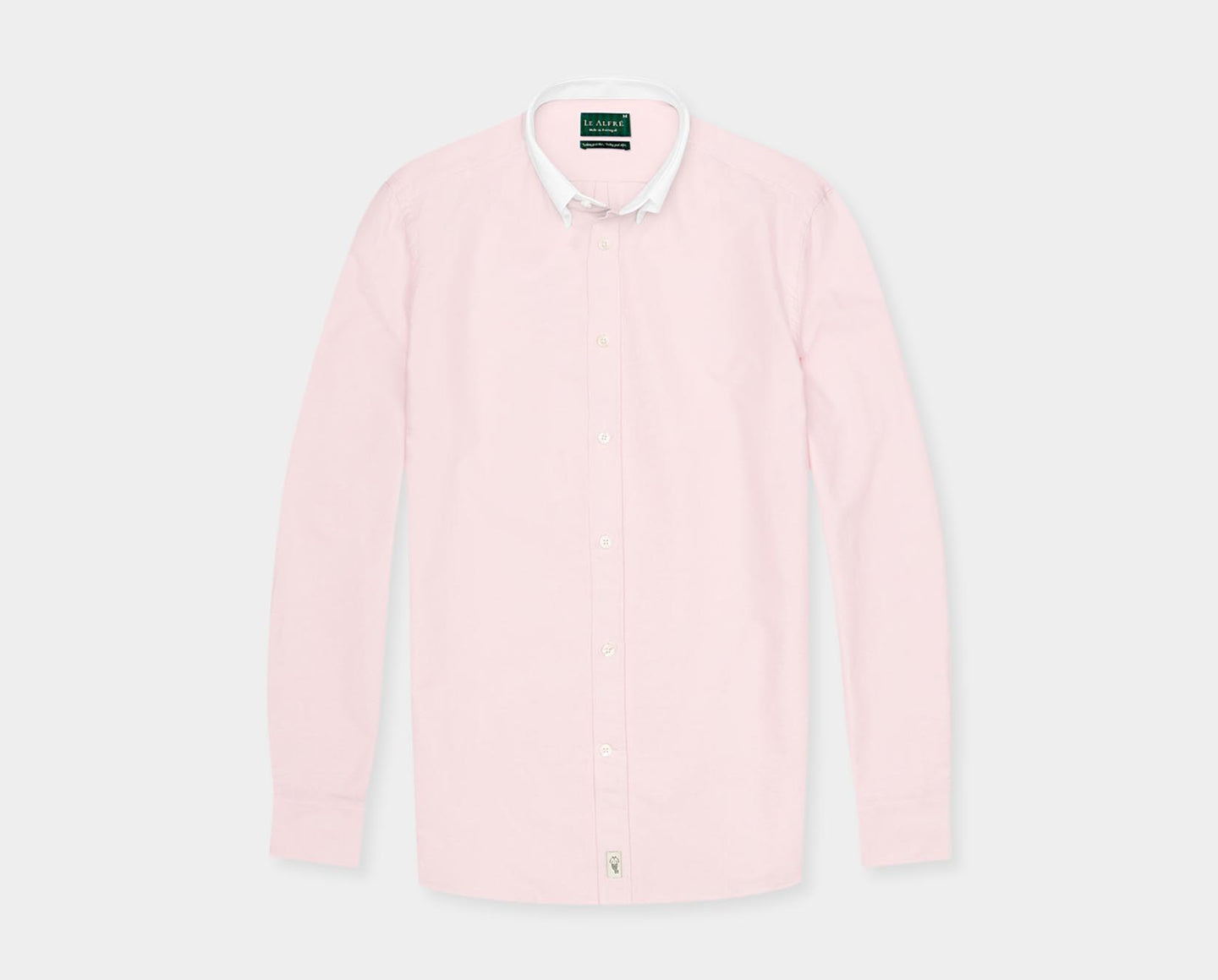 'Le Original' Pink Contrast Collar Oxford Shirt