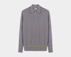 Navy/Ecru Riviera 3 Button Polo