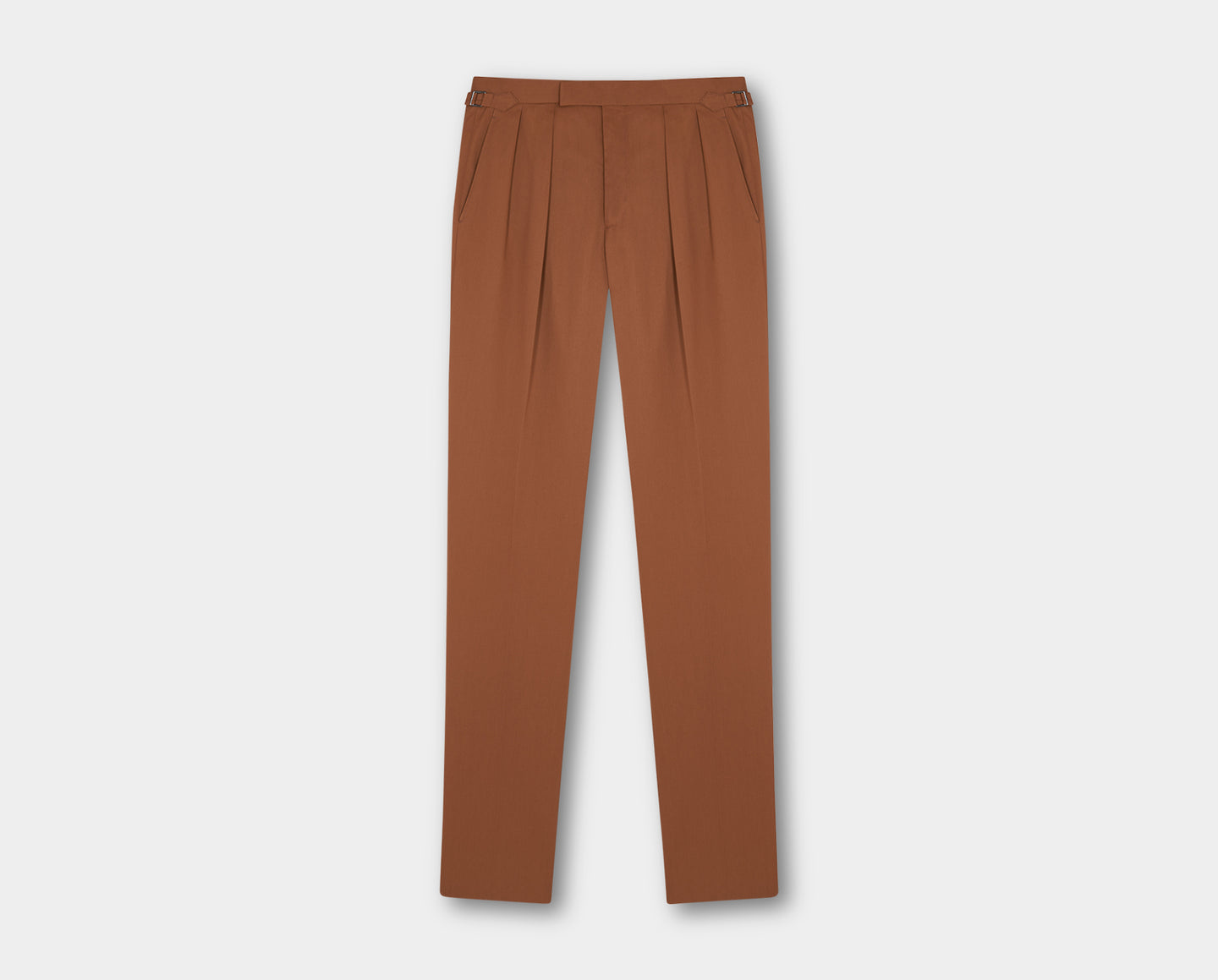Grant Rust Cotton Trousers