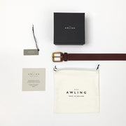 Modernist Belt - Russet Brown / Brass