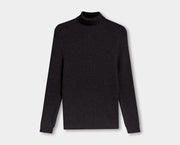 Merino Roll Neck - Downtown Grey