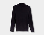 Merino Roll Neck - Nordic Blue