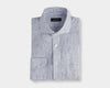 Striped Cutaway Collar Linen Shirt