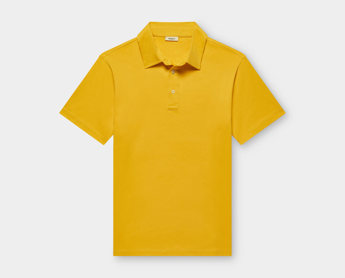 Saffron Yellow Egyptian Cotton Polo Shirt