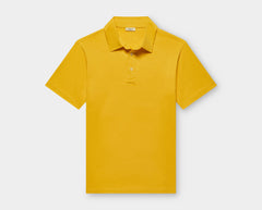 Saffron Yellow Egyptian Cotton Polo Shirt