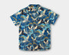 &SONS Aloha Crane Club Shirt Blue