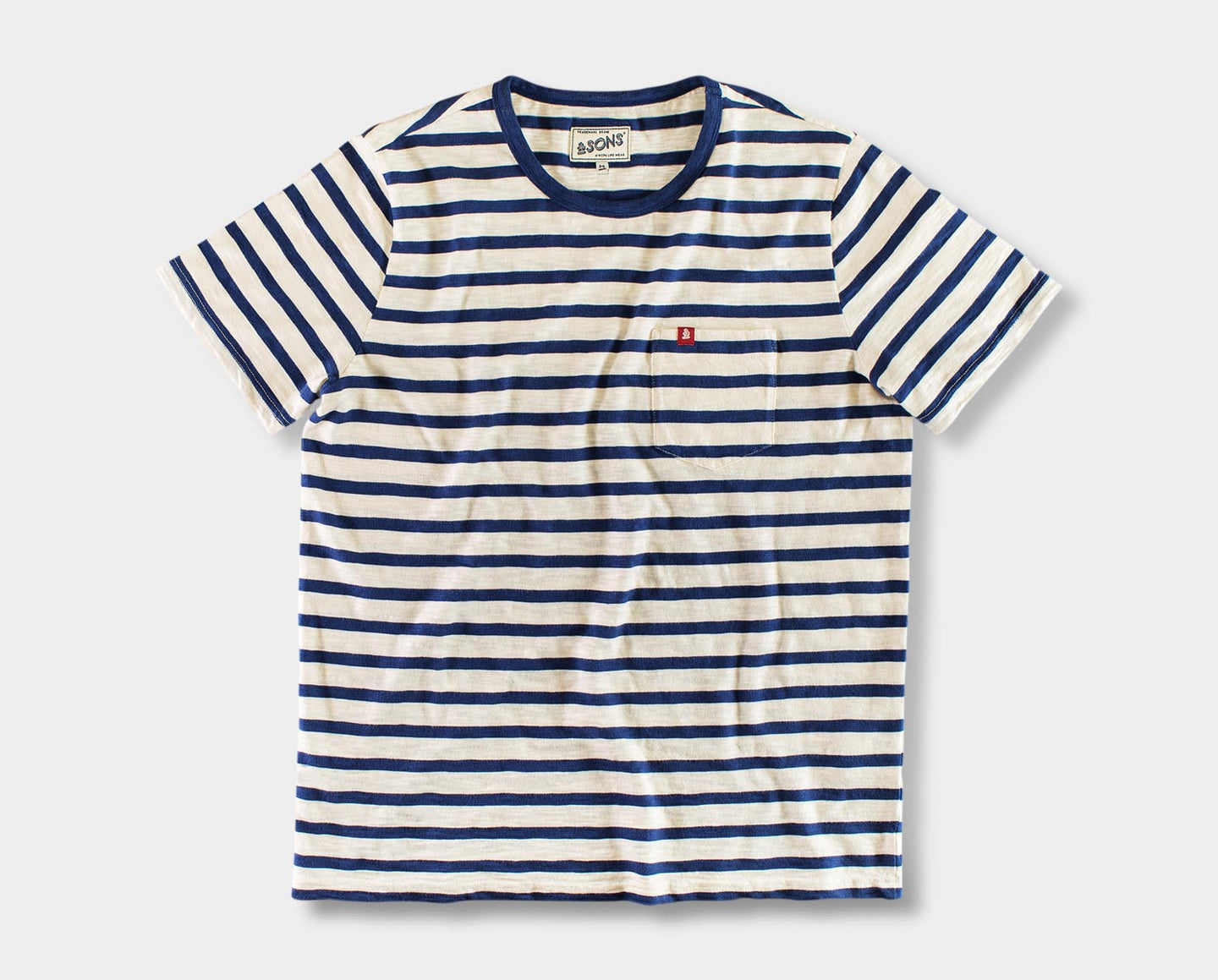 Breton Striped T Shirt Blue