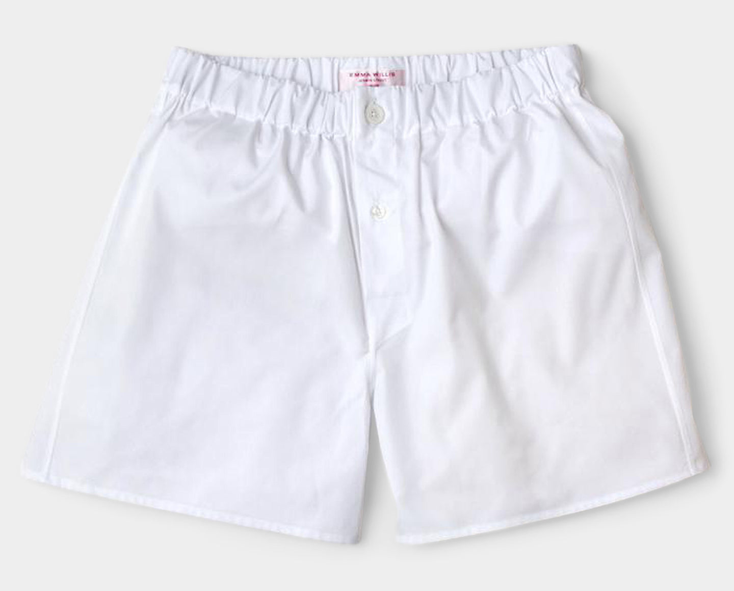 White Superior Cotton Boxer Shorts - Slim Fit