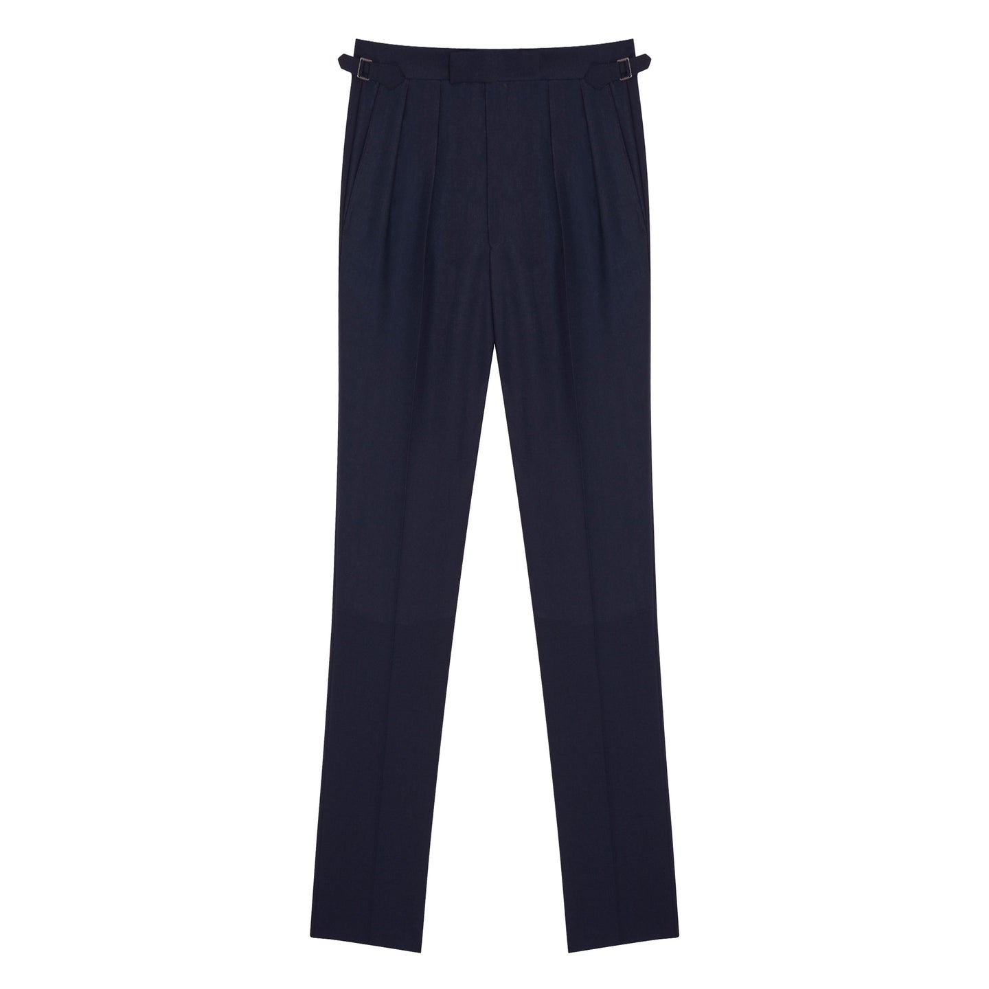 Aleks Navy Fresco Wool Trousers-Aleks-Kit Blake