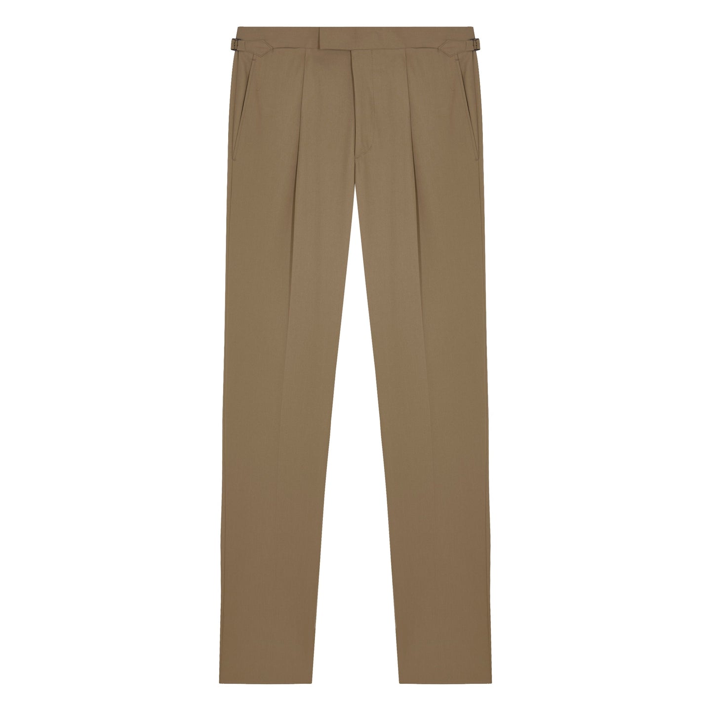 Duke Beige Heavy Cotton Twill trousers-Kit Blake-savilerowtrousers