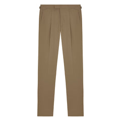 Duke Beige Cotton Twill Trousers