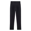 Grant Charcoal Wool Flannel trousers-Kit Blake-savilerowtrousers