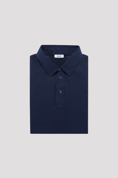 Inkwell Navy Long Sleeve Polo Shirt