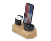Triple Charging Dock – Oak