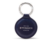 Ettinger Round Key Fob in Marine Blue