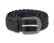 Braided Belt - Pitch Black / Pewter