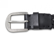 Braided Belt - Pitch Black / Pewter