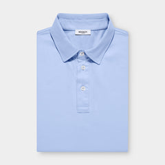 Cadiz Blue Long Sleeve Polo Shirt
