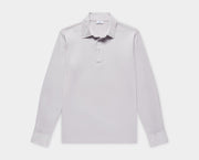 Carrara Grey Long Sleeve Polo Shirt