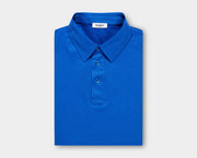 Cerulean Blue Egyptian Cotton Polo Shirt