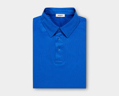 Cerulean Blue Egyptian Cotton Polo Shirt