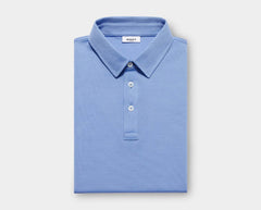 Côte d’Azur Blue Egyptian Cotton Polo Shirt