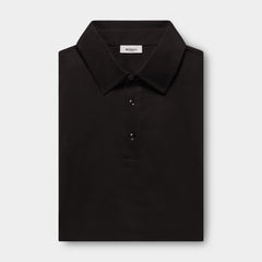 Deep Black Egyptian Cotton Polo Shirt