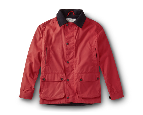 Men's Union Wax Jacket - Red | Aubin – Gentlemans Journal Shop