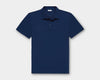 Dark Sapphire Sea Island Cotton Polo Shirt