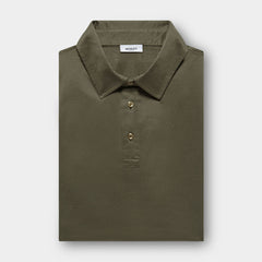 Sicilian Olive Sea Island Cotton Polo Shirt