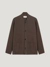 Brown Single Breasted Driving Jacket