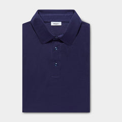 Siena Navy Sea Island Cotton Polo Shirt