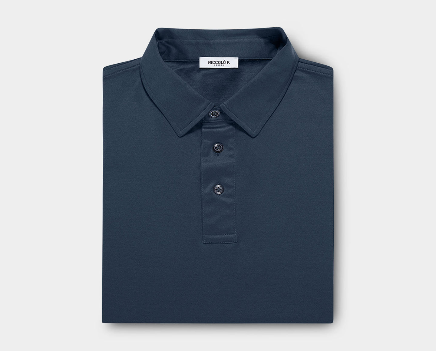Slate Grey Egyptian Cotton Polo Shirt