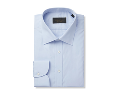 Pale Blue Poplin St James's Collar Classic Fit Single Cuff Shirt